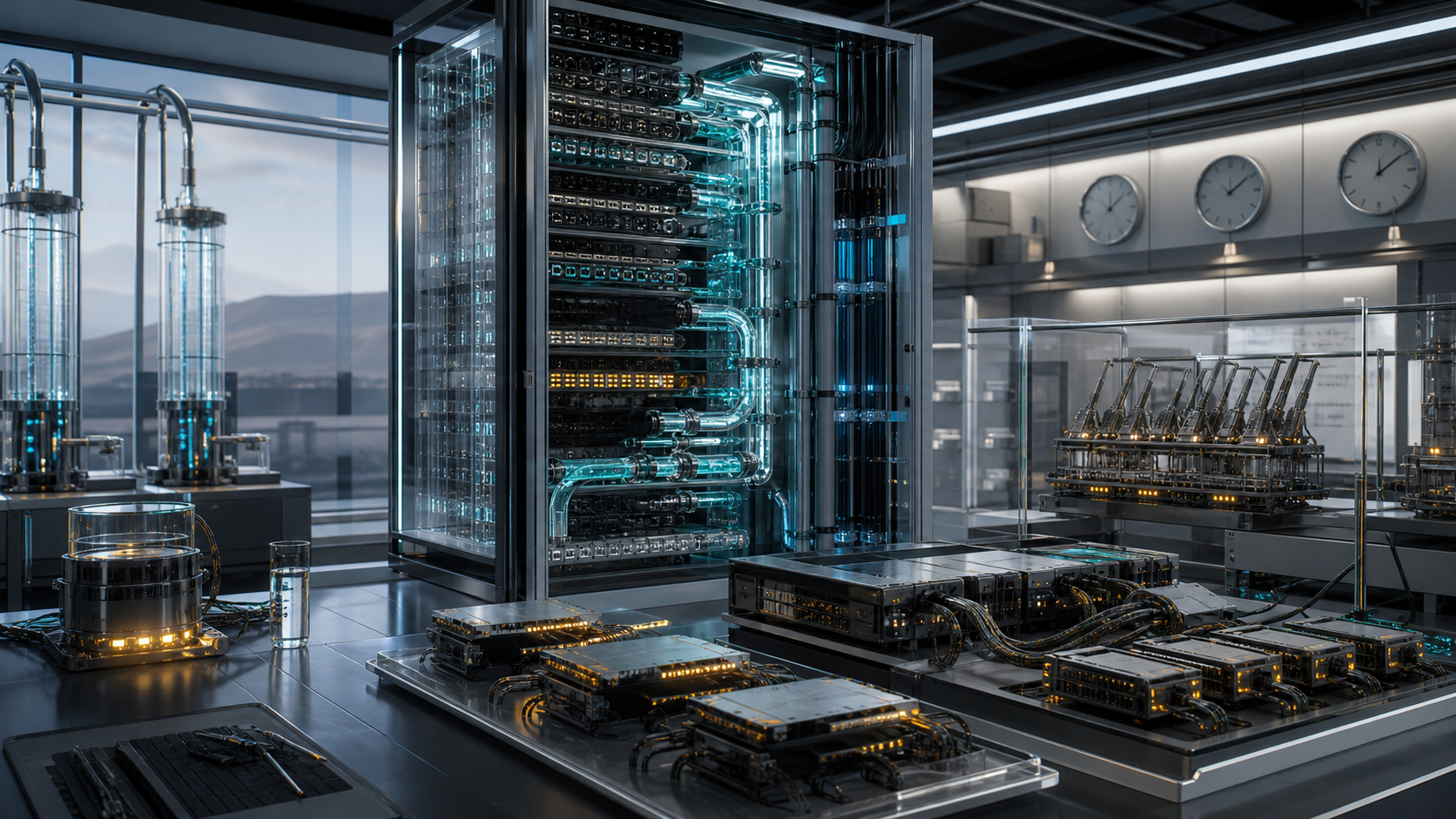 Cooling Ledgers for Omnipresent Networks editorial art for WN Magazine