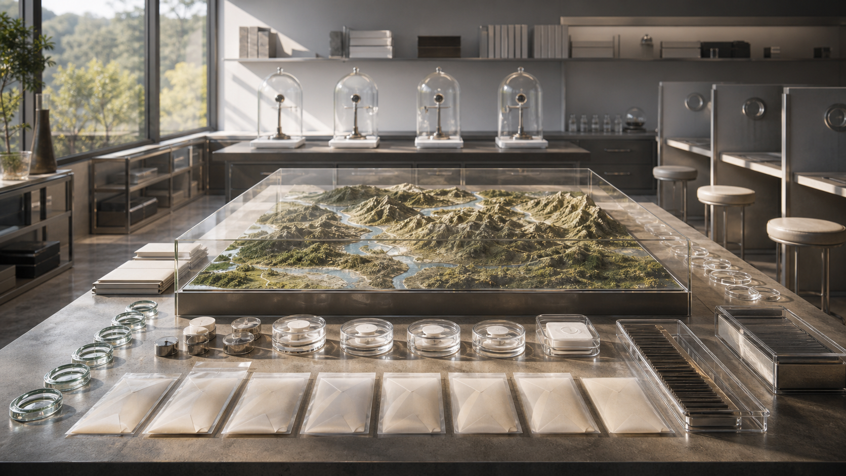 Custodial Maps for Remote Viewing Claims editorial art for WN Magazine