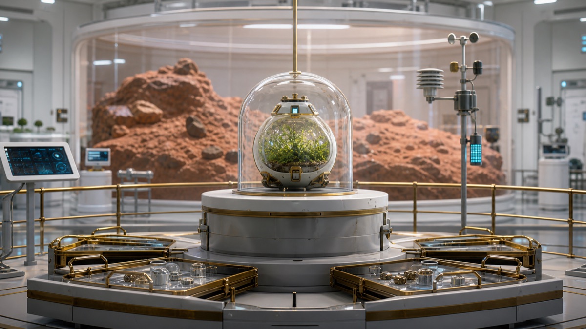 Custody of the First Terraforming Seed editorial art for WN Magazine