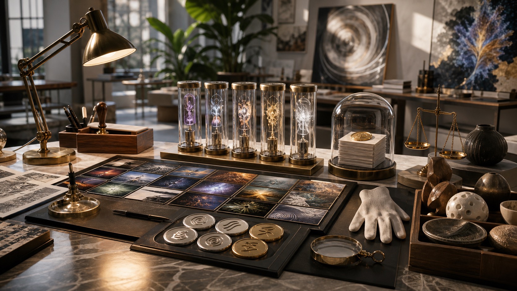Exchange Creator Rights Escrows editorial art for WN Magazine
