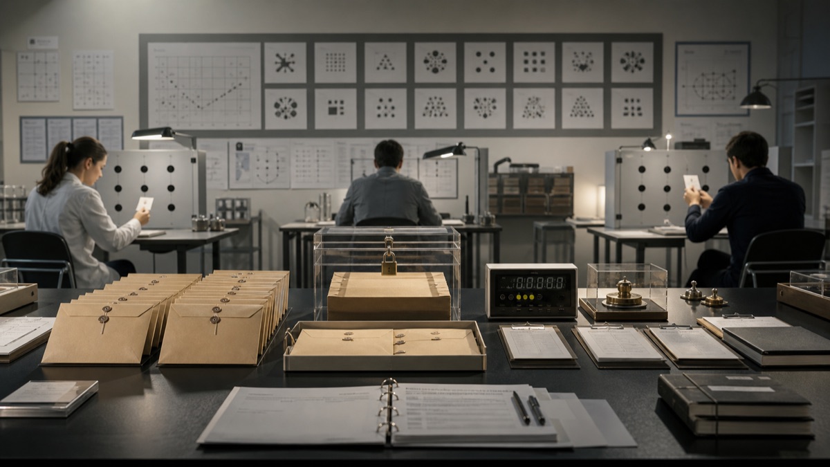 False-Positive Labs for Remote Viewing editorial art for WN Magazine