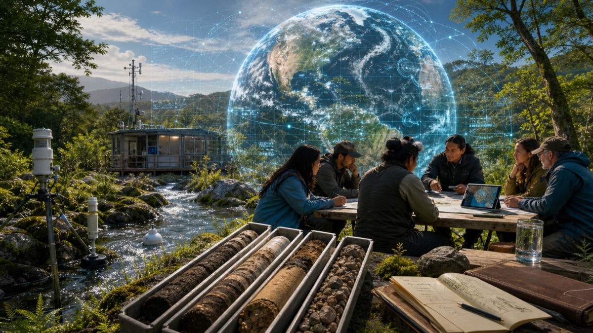 Field Witnesses for Climate Models editorial art for WN Magazine