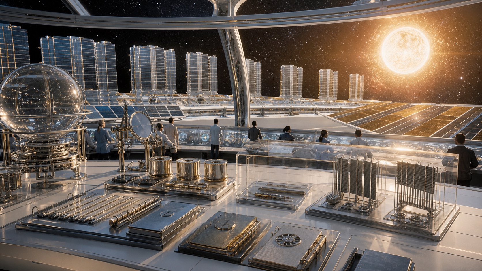 Heat-Rejection Ledgers for Stellar Industry editorial art for WN Magazine