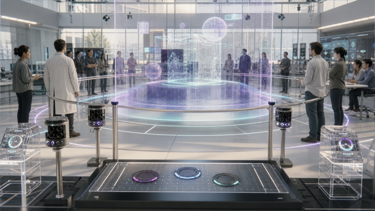 Hologram Touch Safety Zones editorial art for WN Magazine