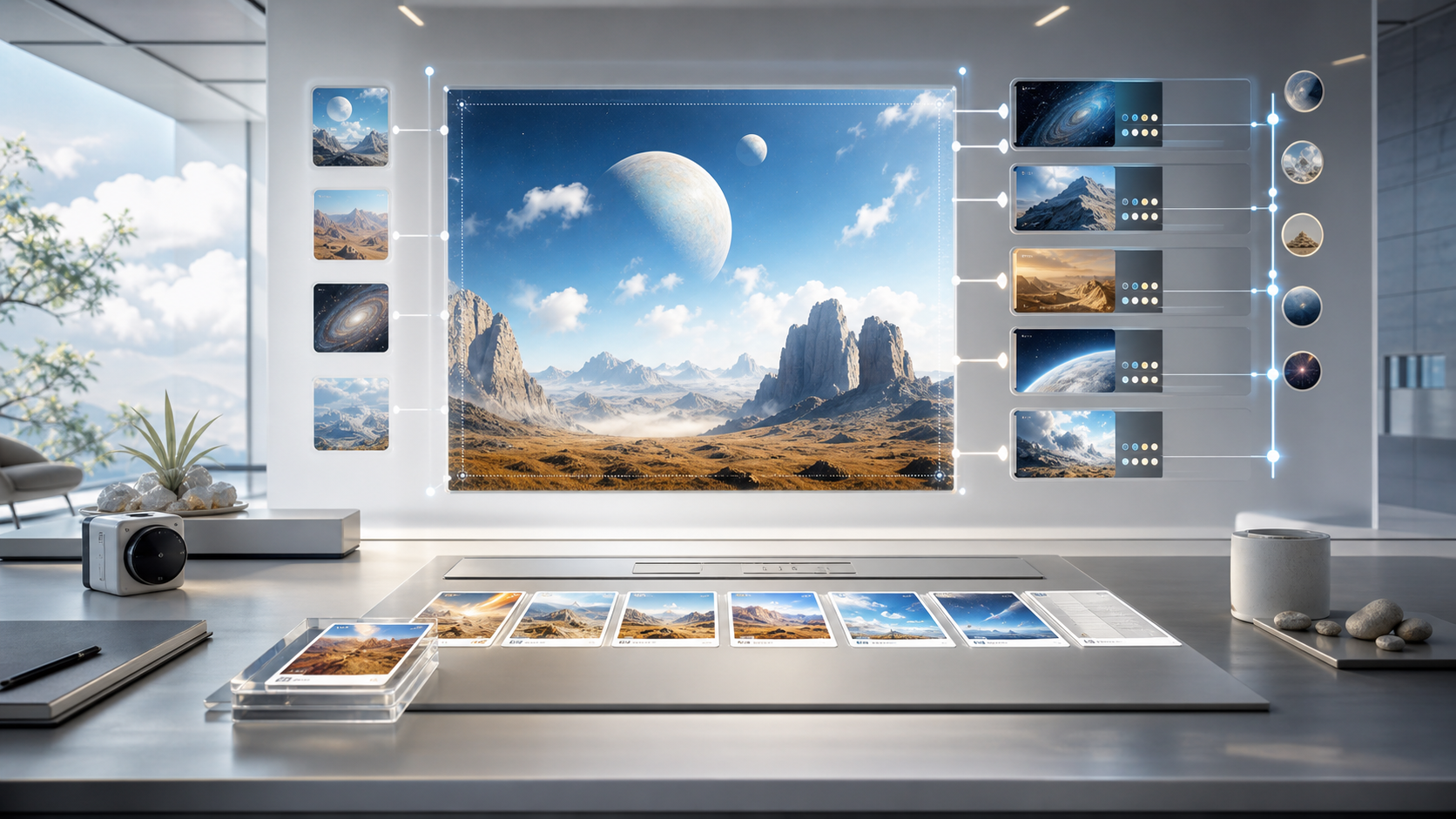 Image Studio Source Cards That Travel editorial art for WN Magazine