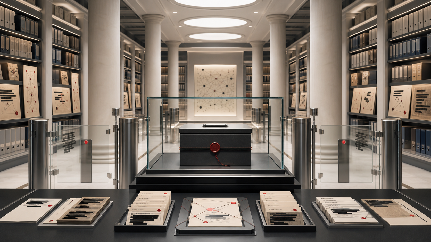 Library Queries That Should Stay Closed editorial art for WN Magazine