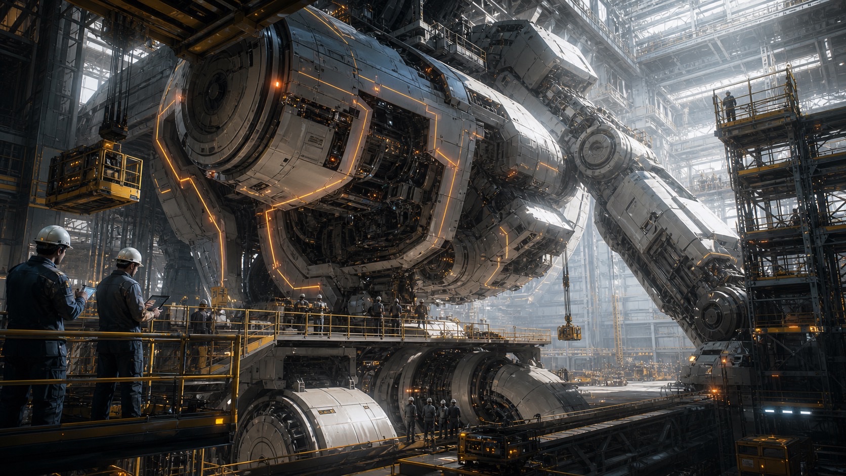 Maintenance Maps for OSTSS Macrobots editorial art for WN Magazine