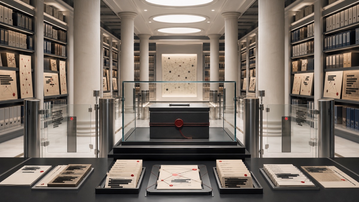 Measurement Theater and the Lab Door editorial art for WN Magazine