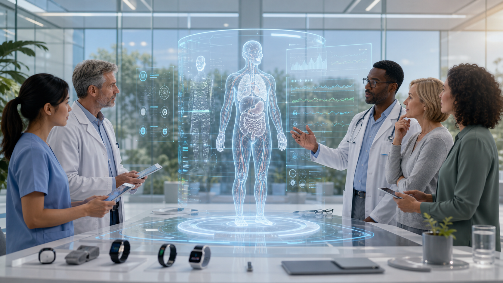 Medical Continuity Without Immortality Claims editorial art for WN Magazine