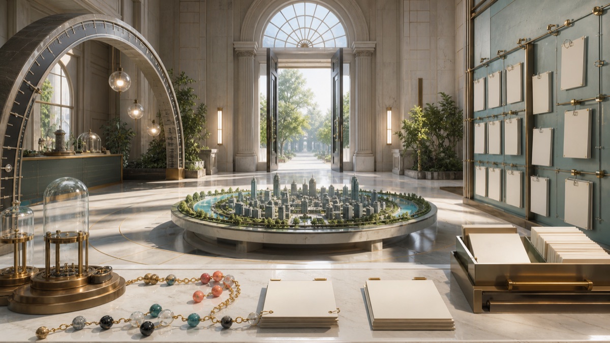 Model-Card Foyers for Engineered Verses editorial image for WN Magazine