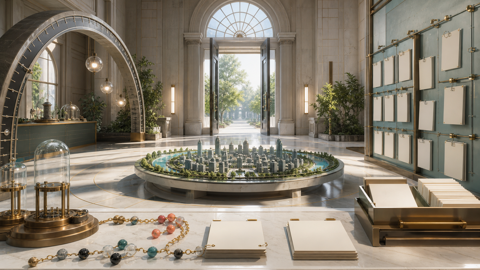 Model-Card Foyers for Engineered Verses editorial image for WN Magazine