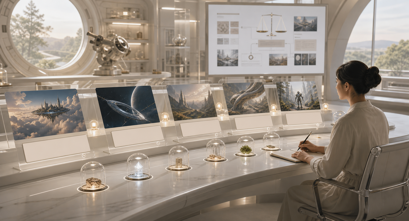 Nonclaim Captions for Cinematic Renders editorial art for WN Magazine