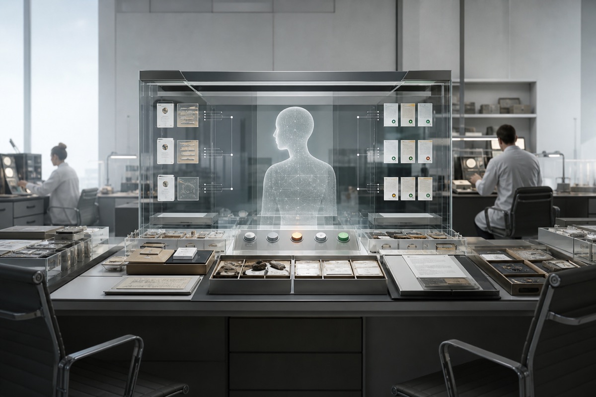 Ordinary Evidence for Superintelligent Assistants editorial art for WN Magazine