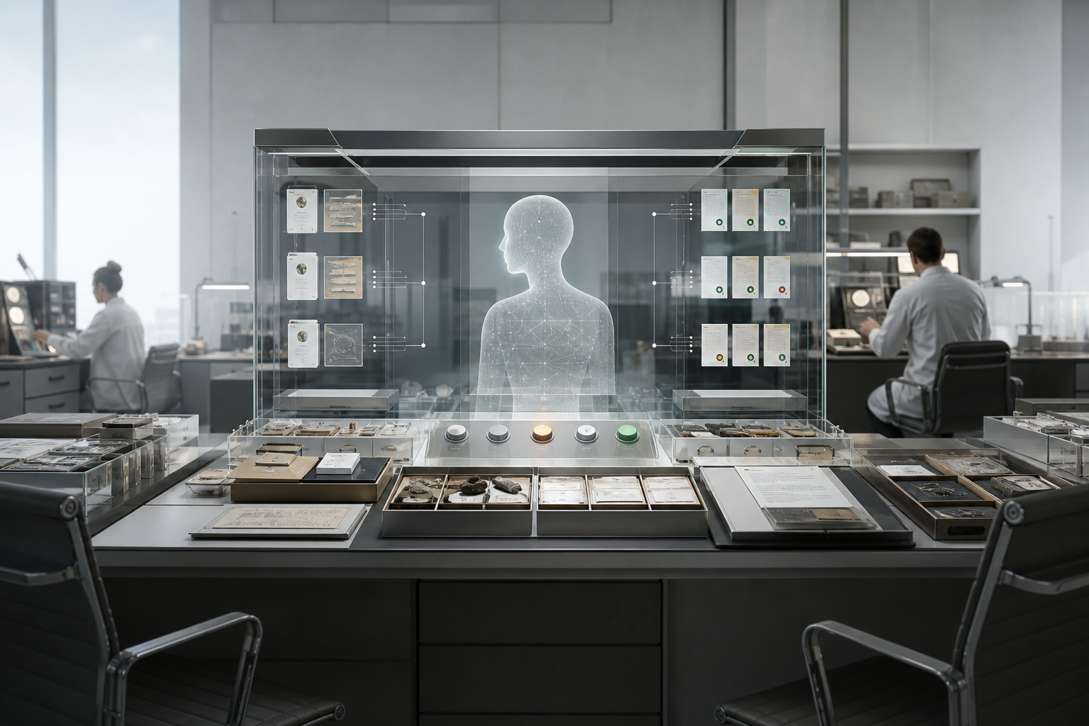 Ordinary Evidence for Superintelligent Assistants editorial art for WN Magazine