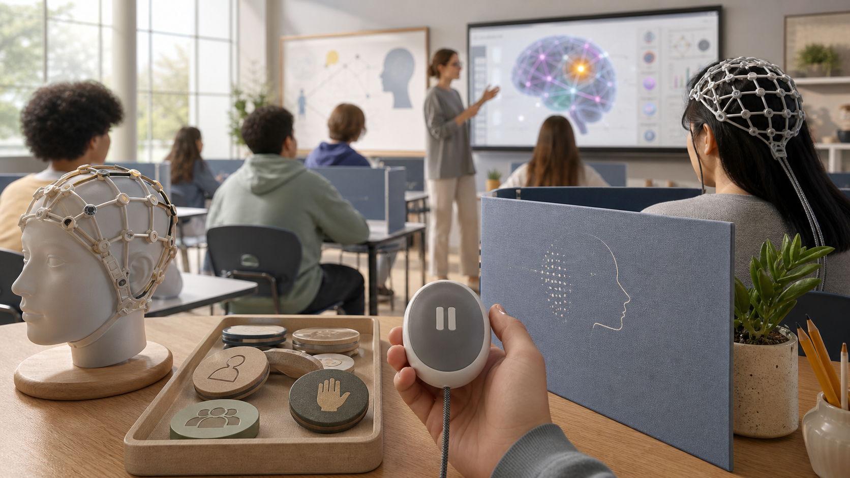 Pause Keys for Brain Interface Lessons editorial image for WN Magazine