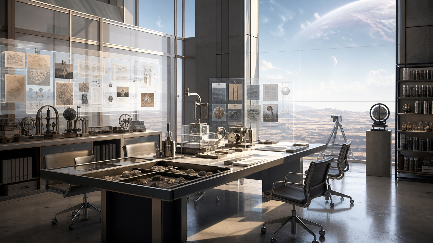 Proof Rooms for Source-World Claims editorial art for WN Magazine