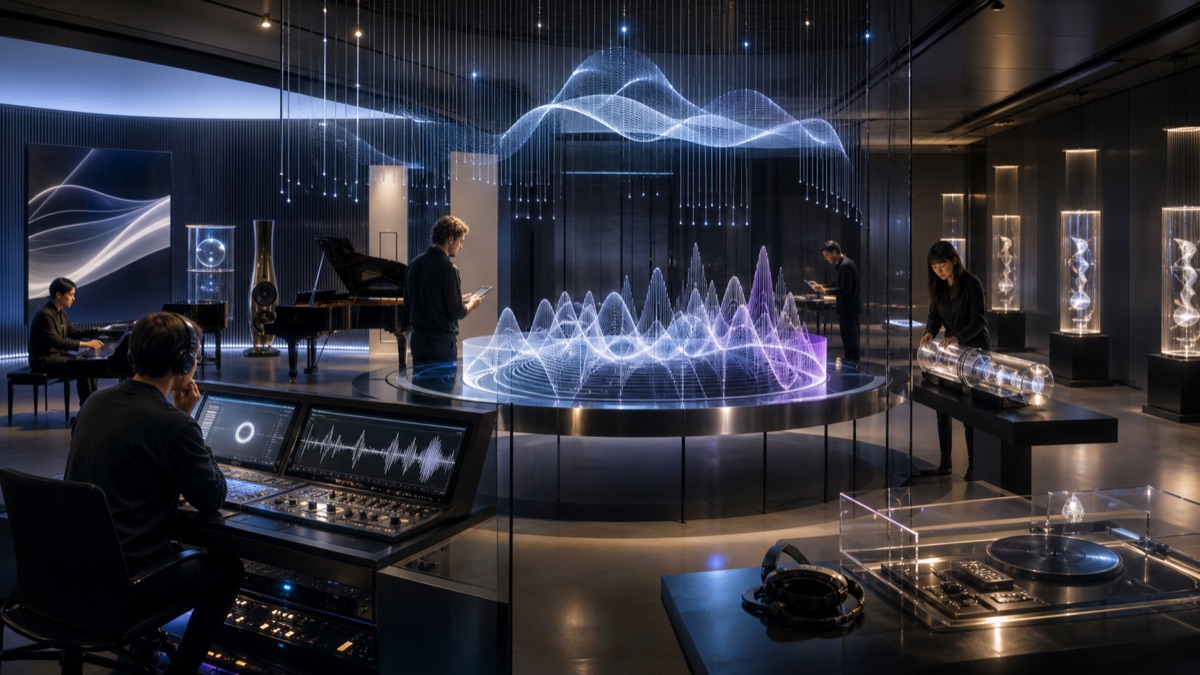 Provenance Rituals for Generated Music editorial art for WN Magazine