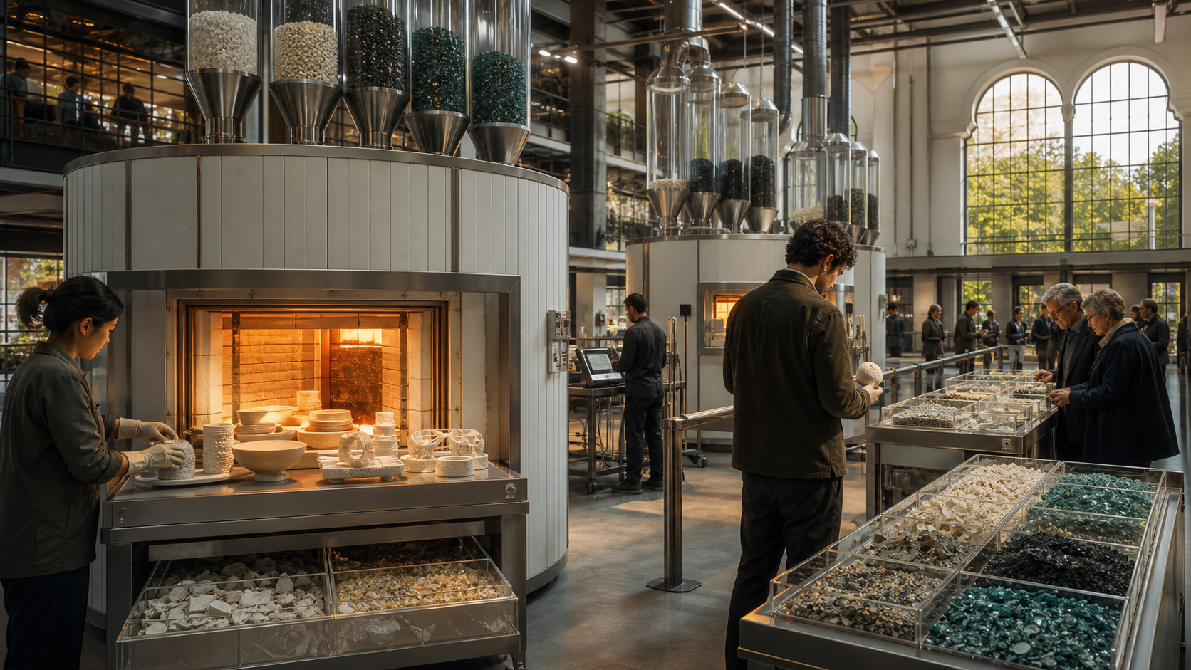 Public Kilns for Replicator Materials editorial art for WN Magazine