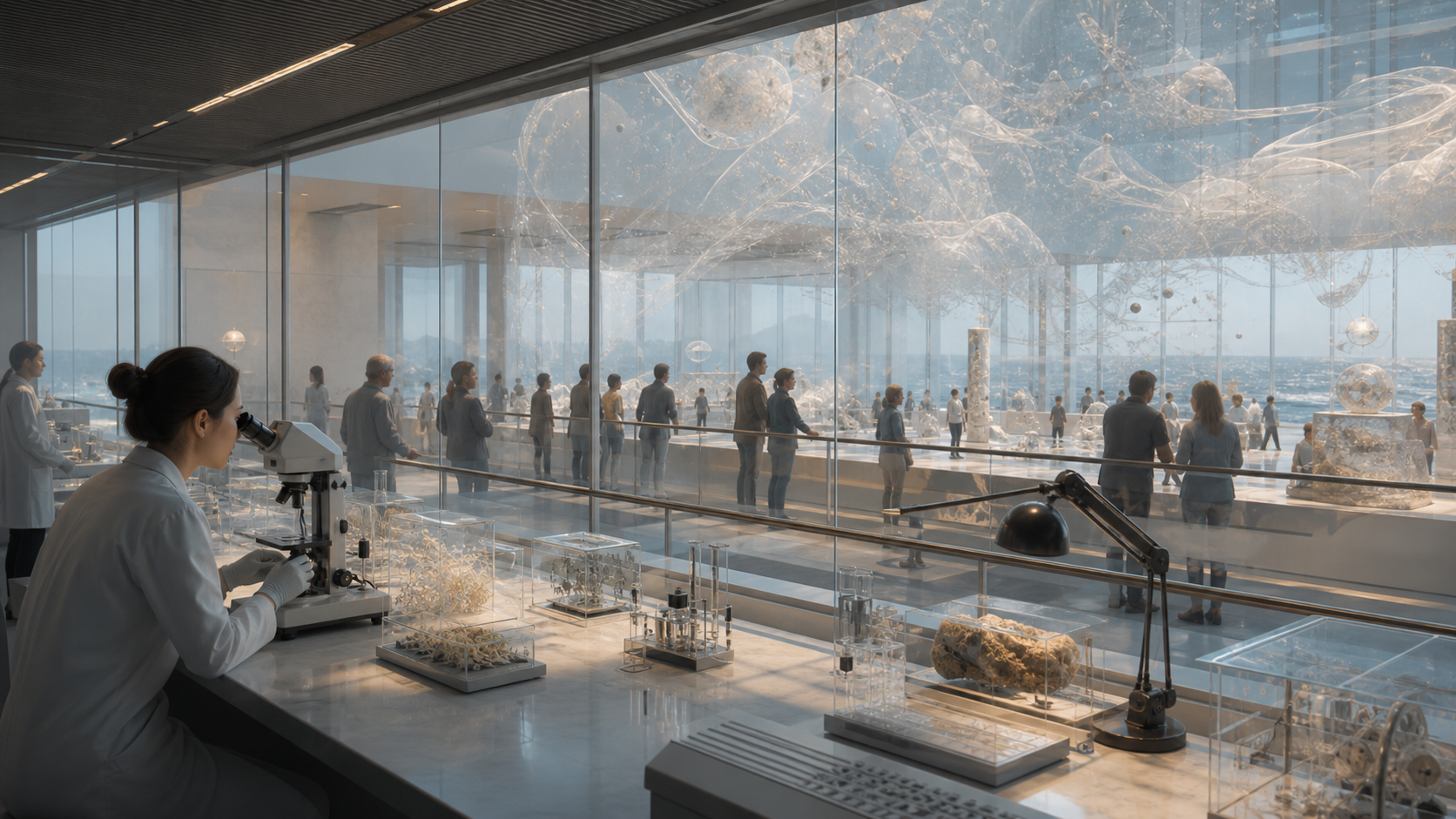 Public Translation Rooms for White Noise Labs editorial art for WN Magazine