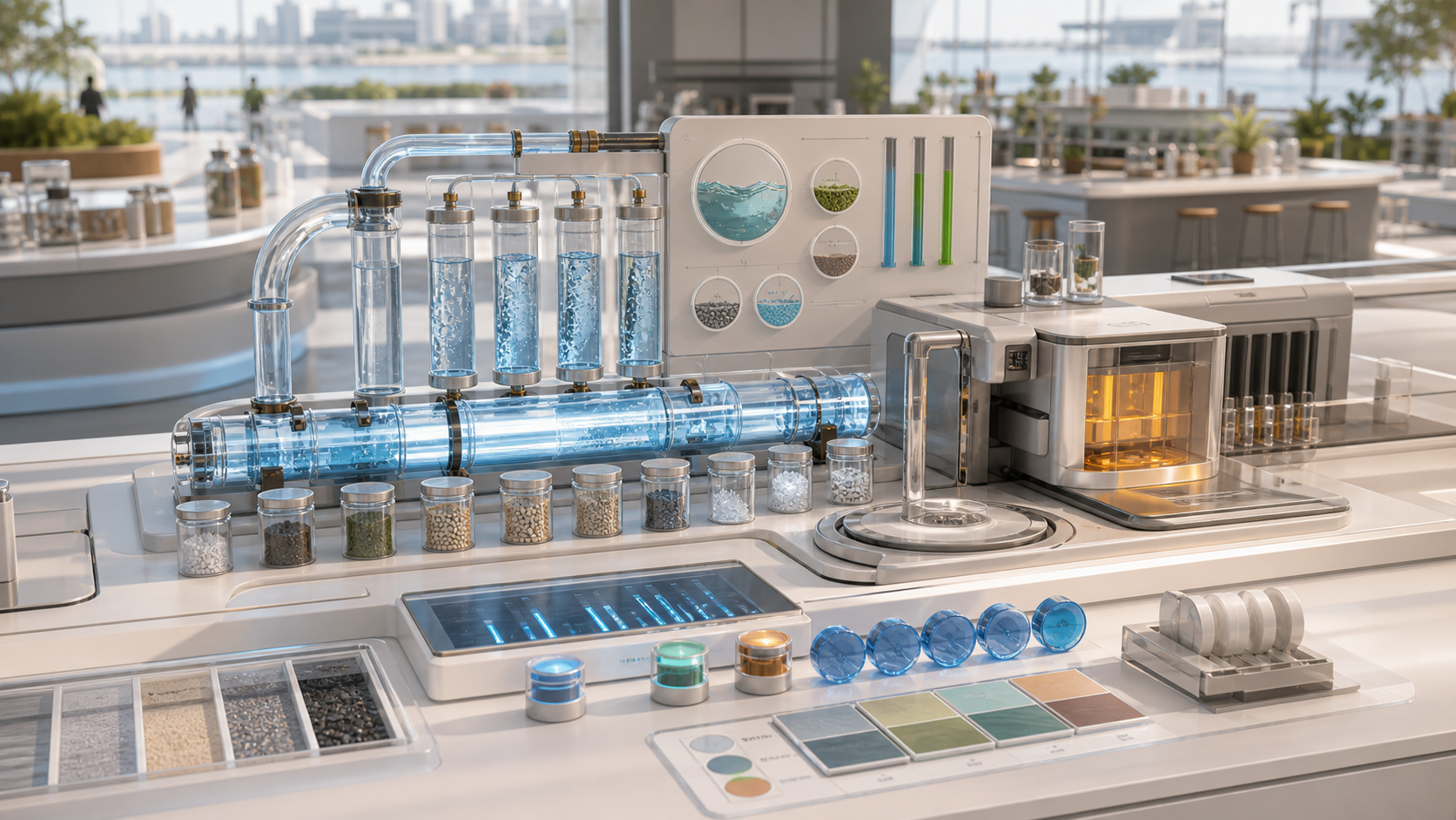 Public Water Ledgers for Replicator Cafes editorial image for WN Magazine