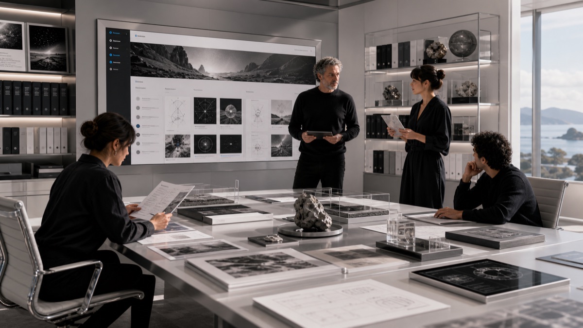 Quiet Launches for Research Pages editorial art for WN Magazine