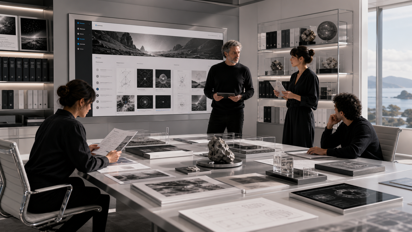 Quiet Launches for Research Pages editorial art for WN Magazine