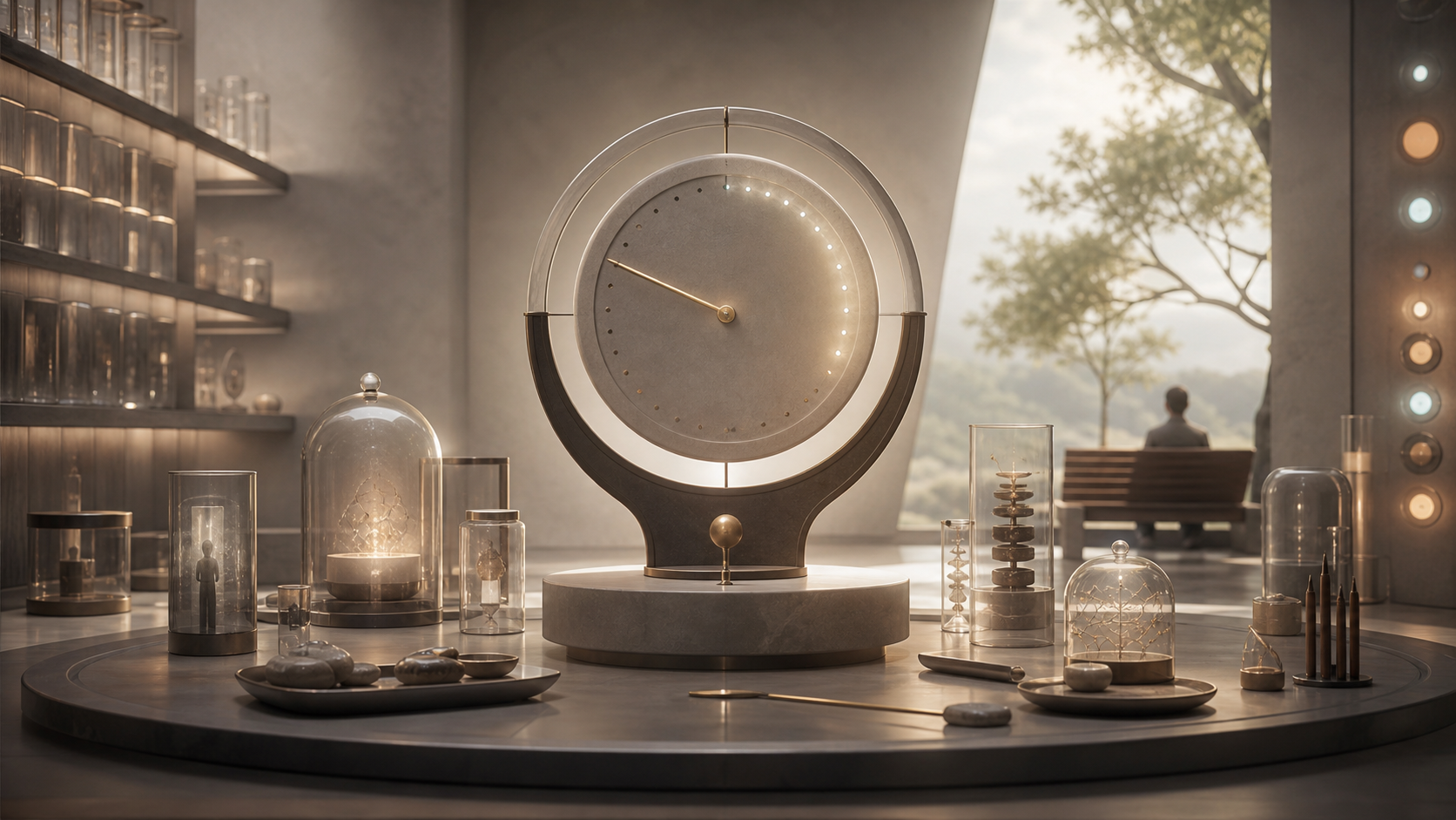 Quiet Meters for Immortality Language editorial art for WN Magazine