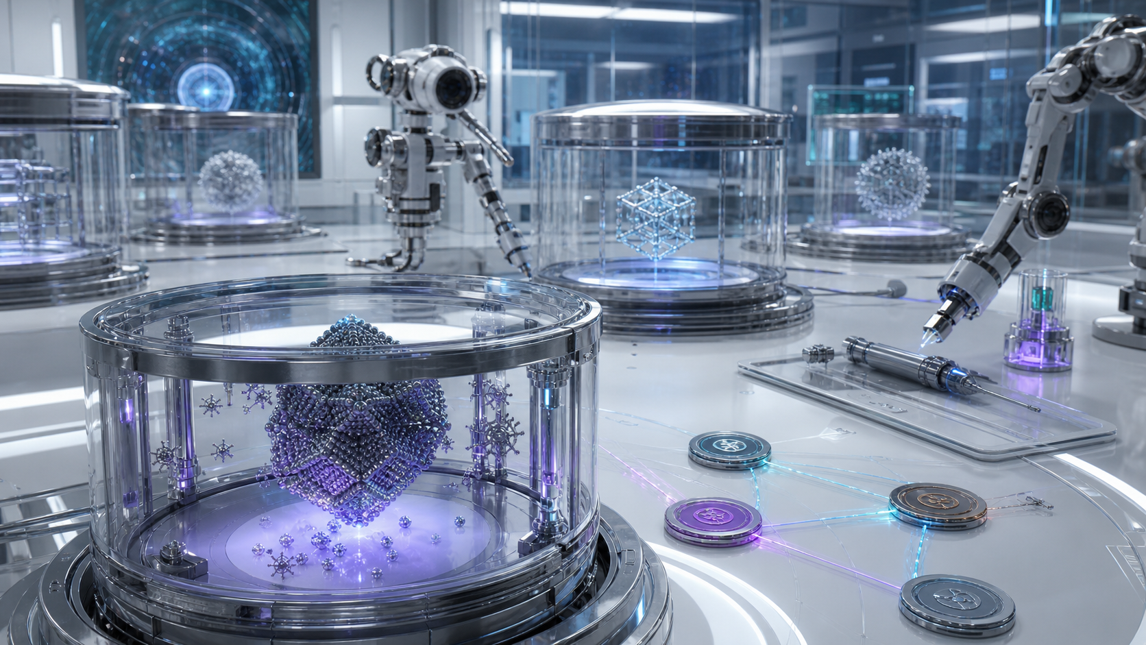 Repair Treaties for Self-Replicating Nanobots editorial art for WN Magazine