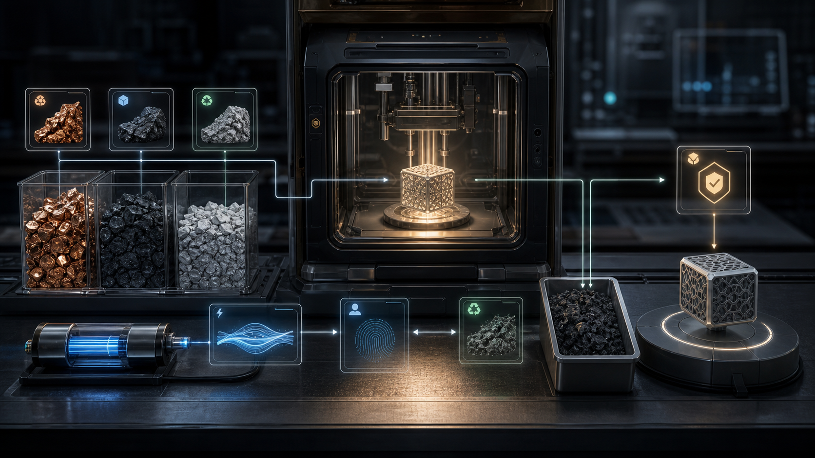 Replicator Feedstock Origin Receipts editorial art for WN Magazine