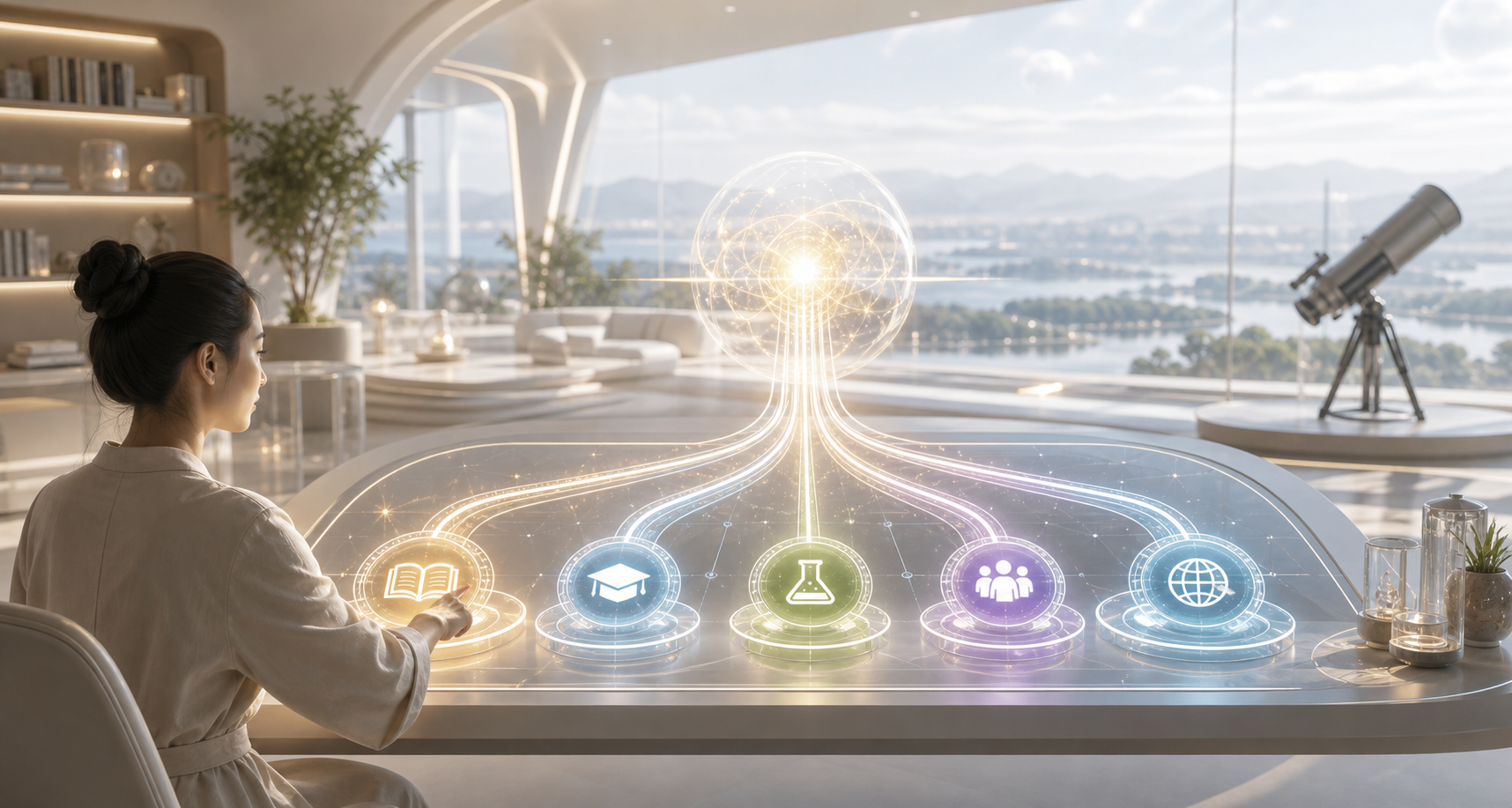 Route-Specific AI Answers editorial art for WN Magazine