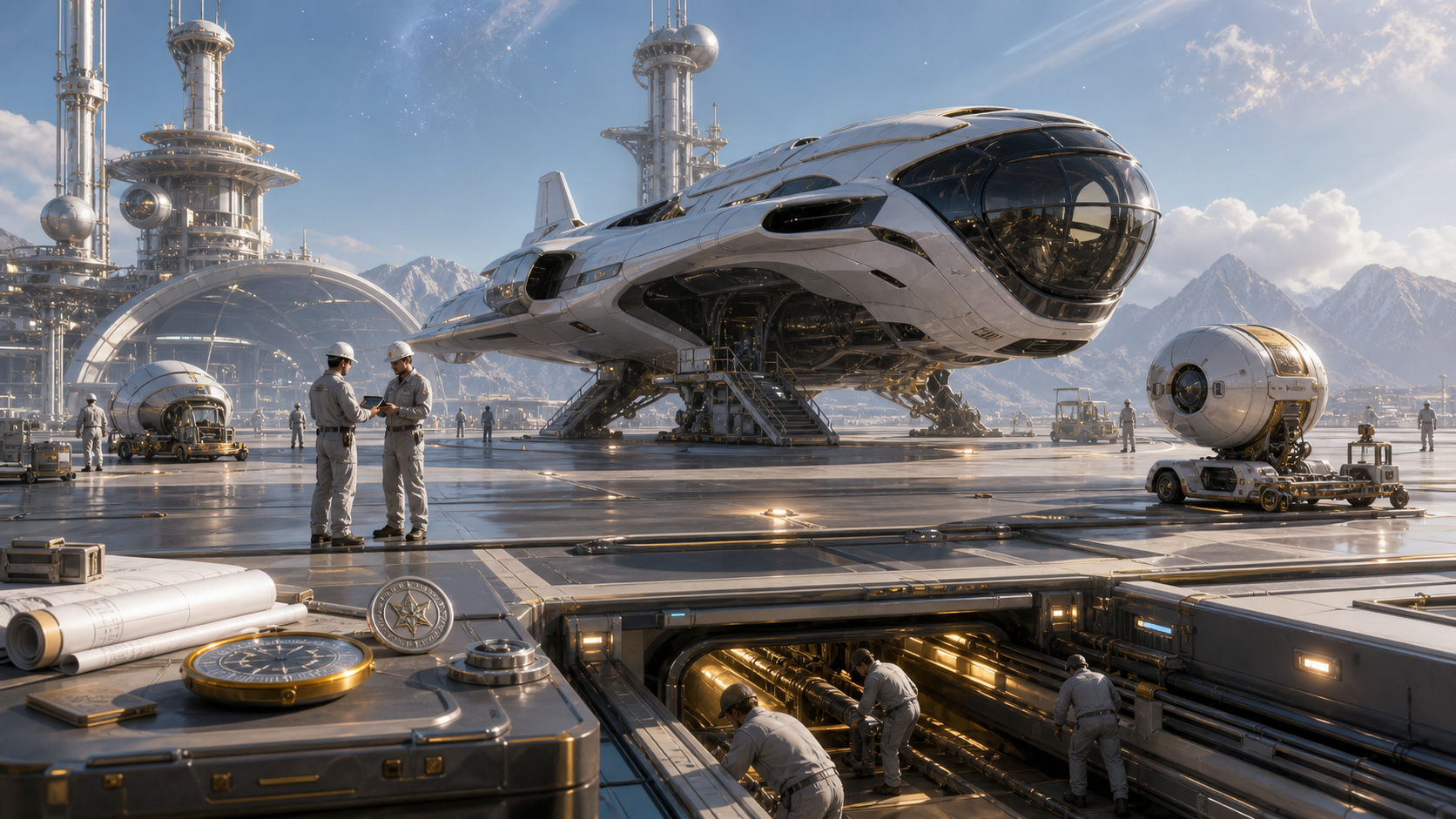 Shipyard Dreams and Ground Truth editorial art for WN Magazine