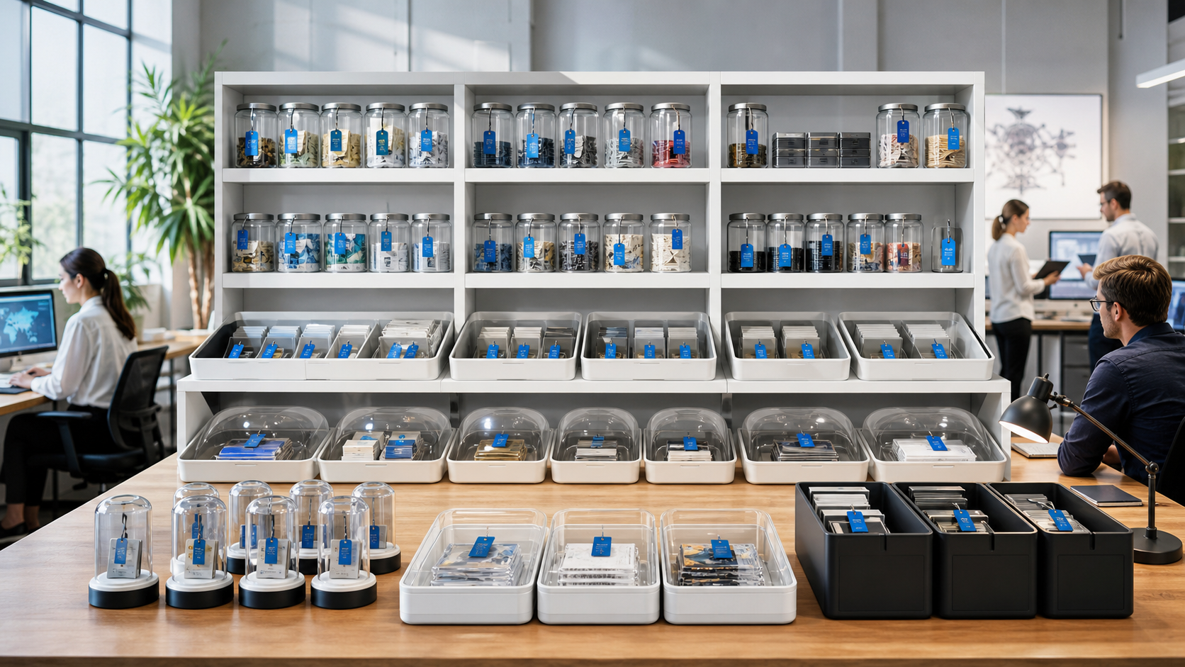 Source-Rights Quarantine Shelves editorial art for WN Magazine