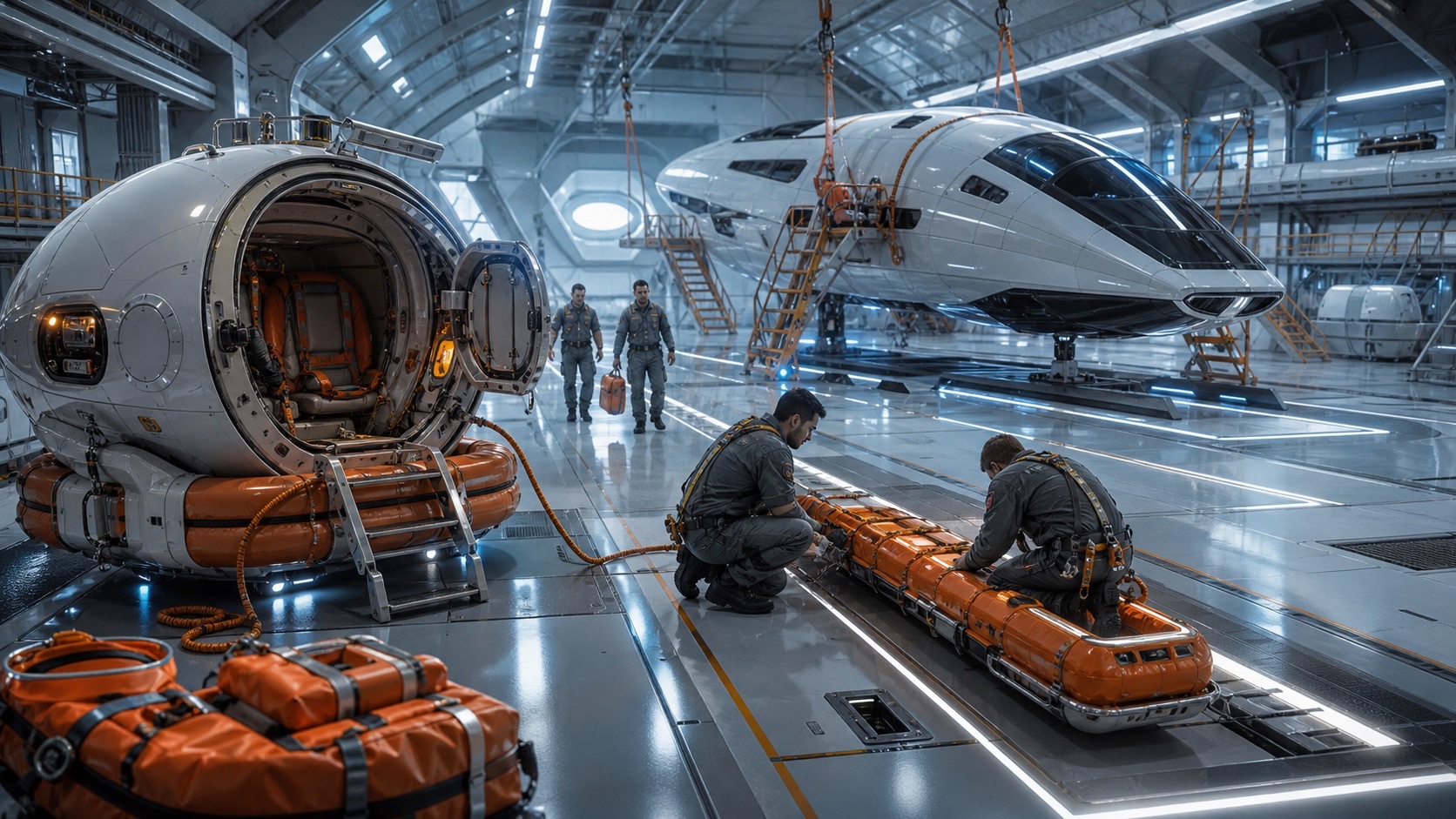 Starship Rescue Before Starship Romance editorial art for WN Magazine