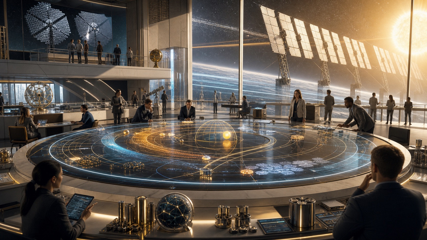 Stellar Array Public Shadow Maps editorial art for WN Magazine