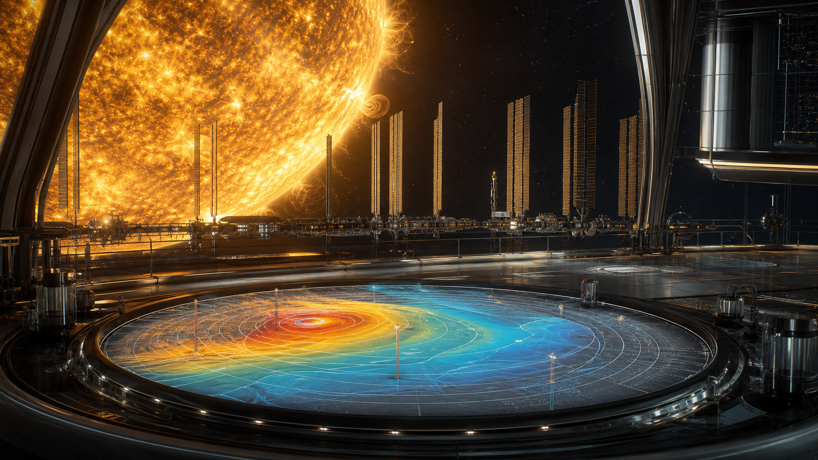 Stellar Energy Plans With Waste-Heat Maps editorial art for WN Magazine