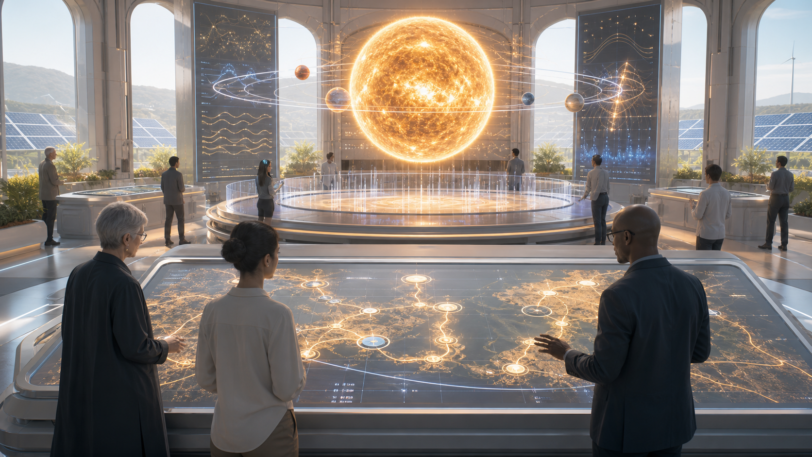 Stellar Power Custody Maps editorial art for WN Magazine