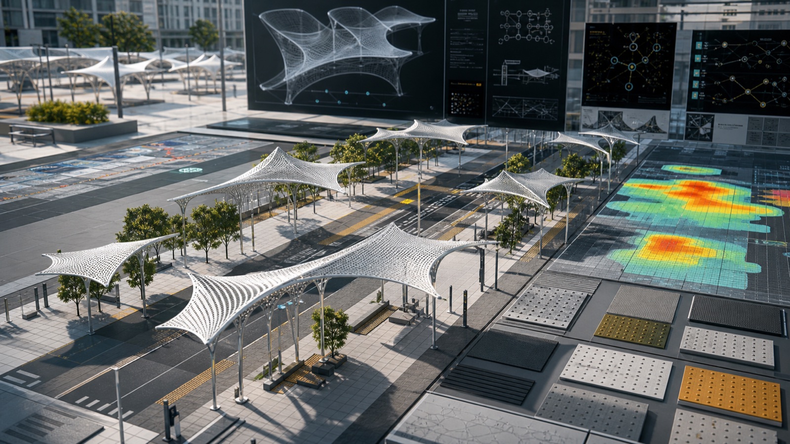 Street-Use Tests for Superformula Architecture editorial art for WN Magazine