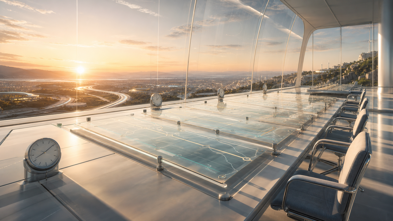 Sunset Clauses for Frontier Roadmaps editorial art for WN Magazine