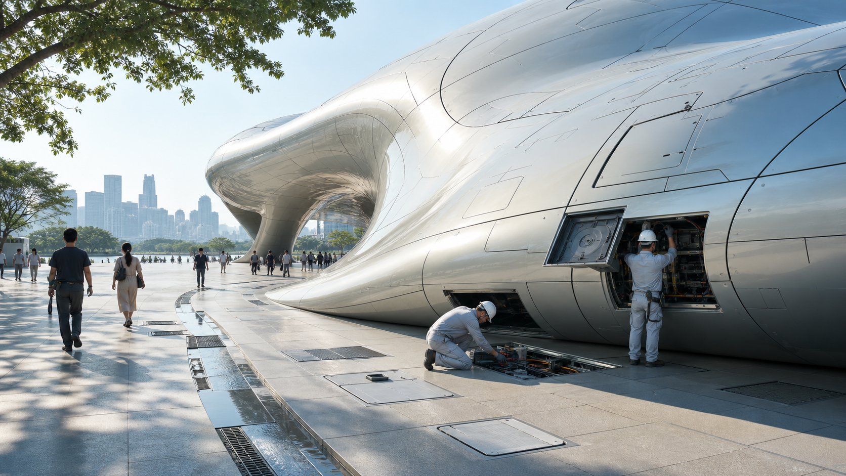 Superformula Maintenance Hatches editorial art for WN Magazine