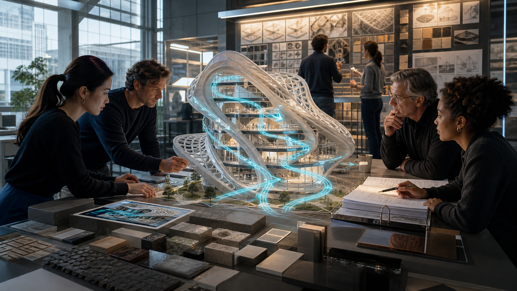 Superformula Structures and Fire Code editorial art for WN Magazine