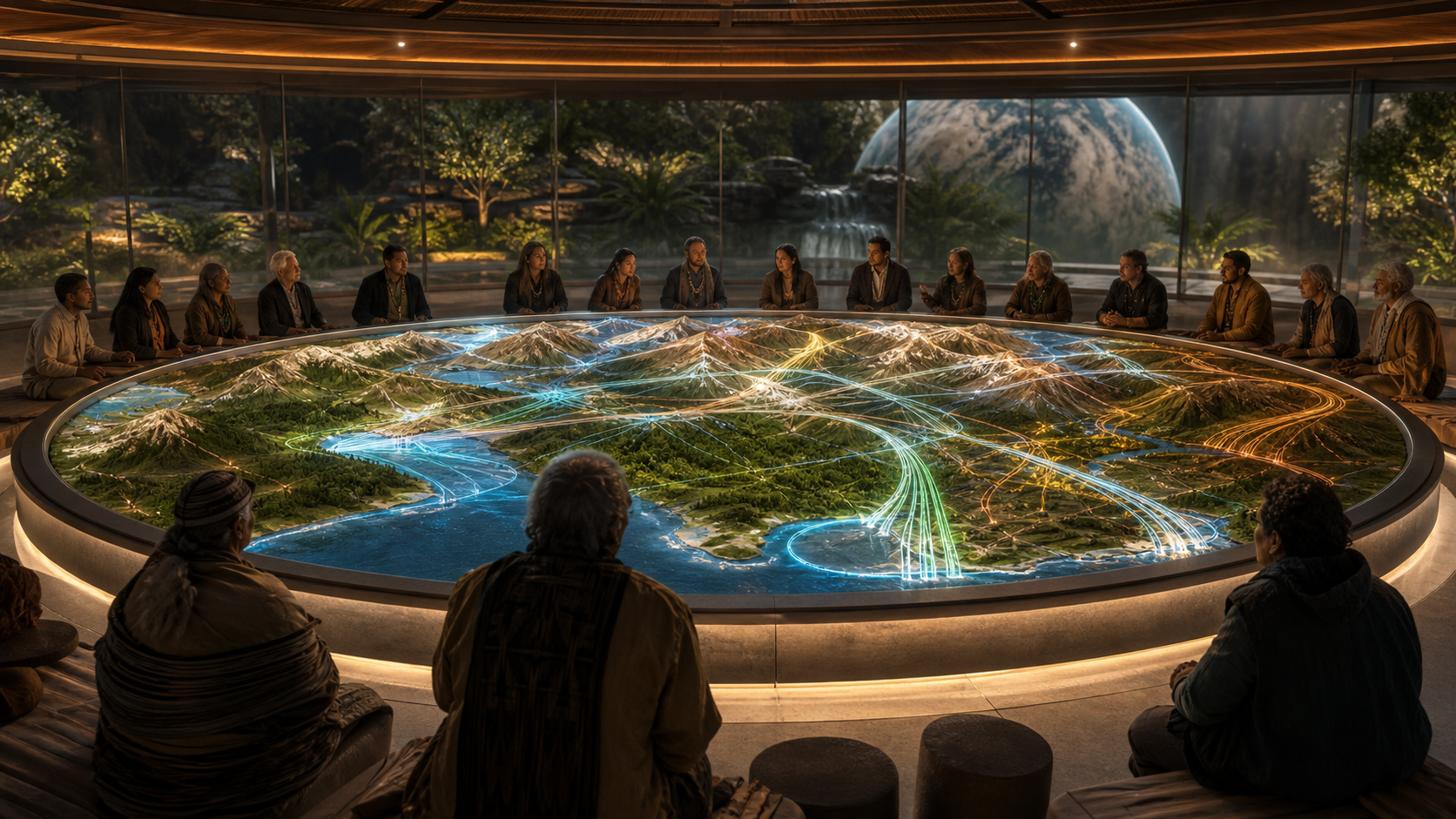 Terraforming Models With Indigenous Consent editorial art for WN Magazine