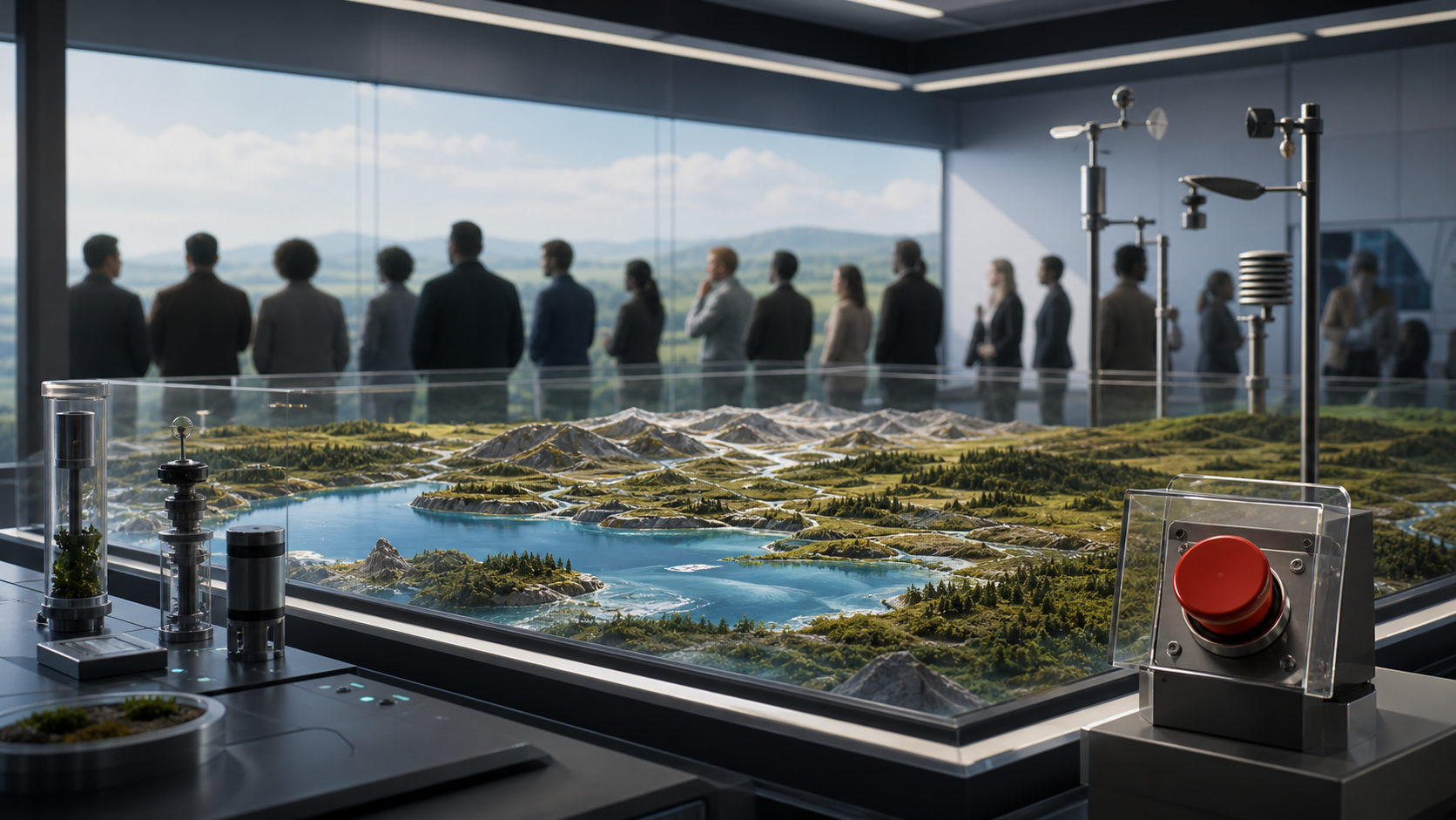 Terraforming With a Cancel Button editorial art for WN Magazine
