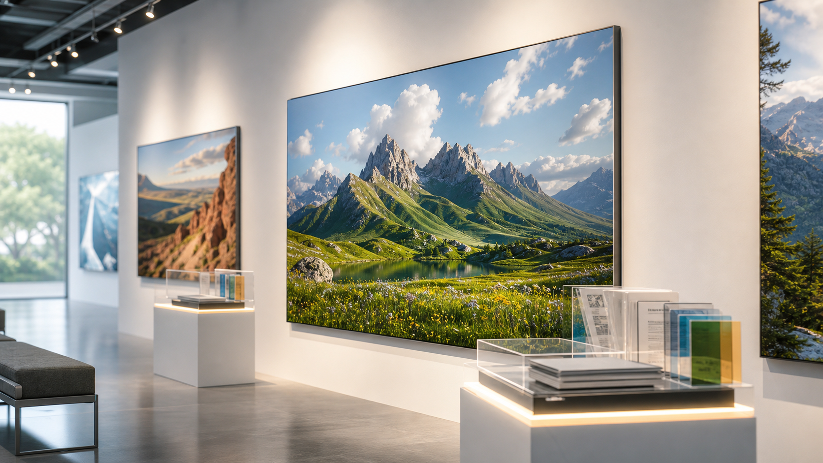 A high-key generated image canvas in a bright W.N. AI studio with calibration and review tools.