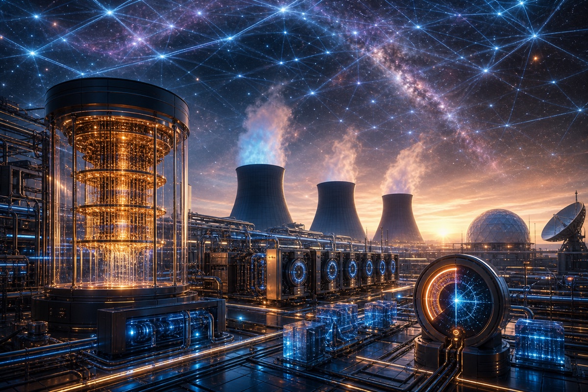 The Cooling Bill for Cosmic Compute editorial art for WN Magazine