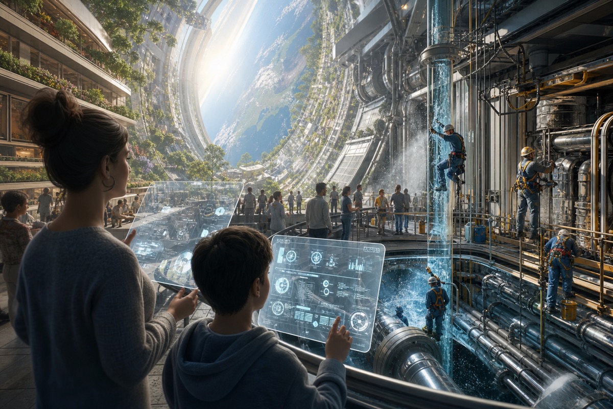 The Habitat That Publishes Its Maintenance editorial art for WN Magazine