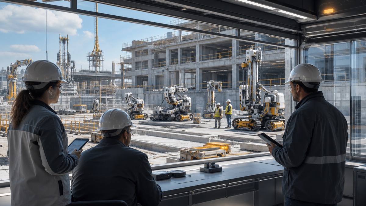 The Inspection Window in Autonomous Construction editorial art for WN Magazine