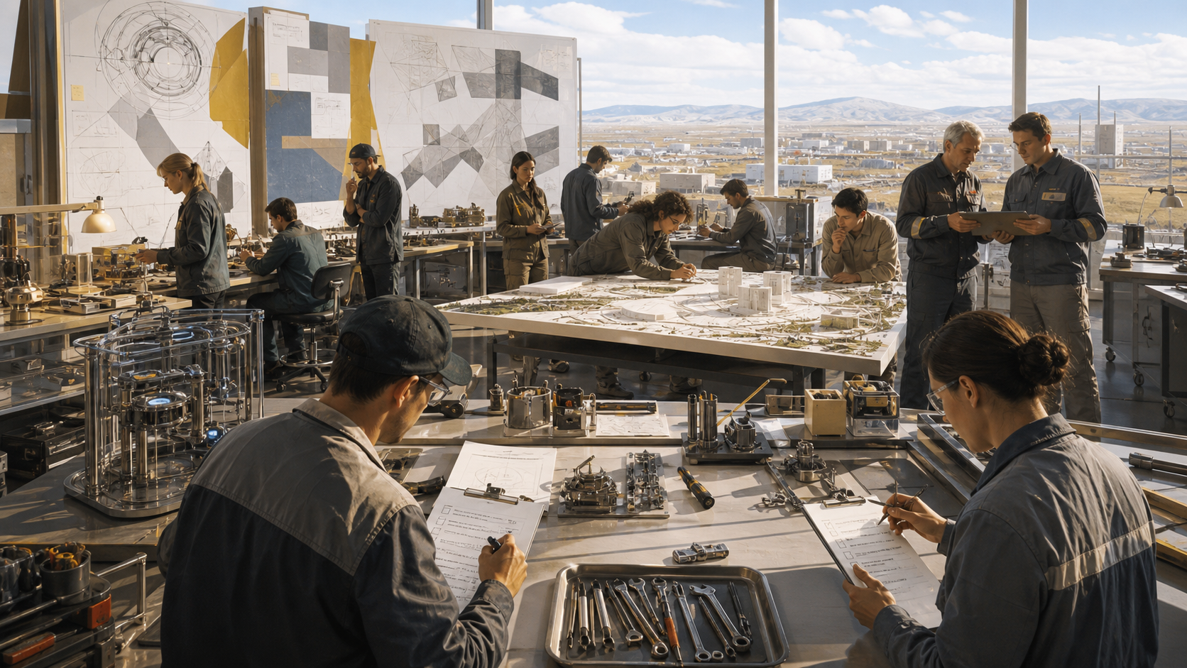 The Maintenance University Before the Campus editorial art for WN Magazine