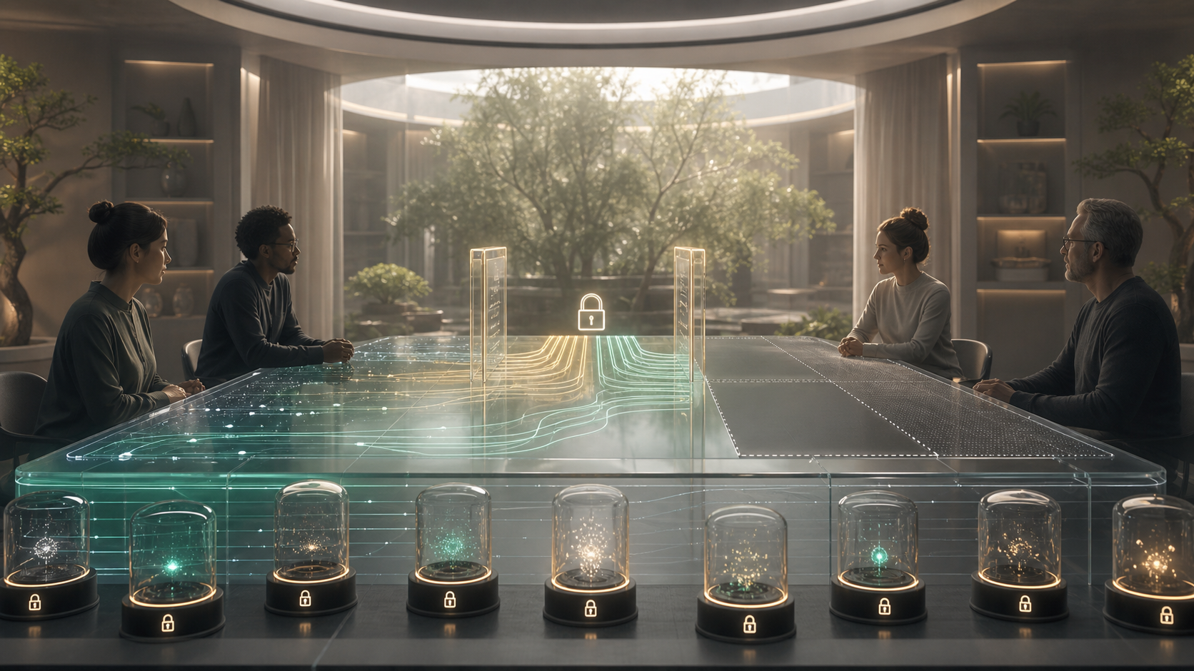 The Nonextractive Data Room editorial art for WN Magazine