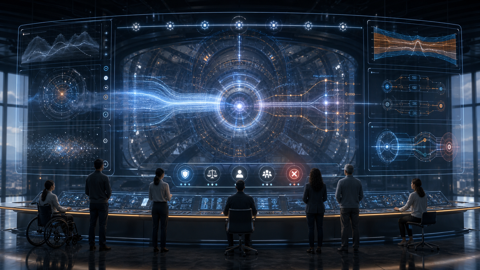 The Public Interface for Impossible Machines editorial art for WN Magazine