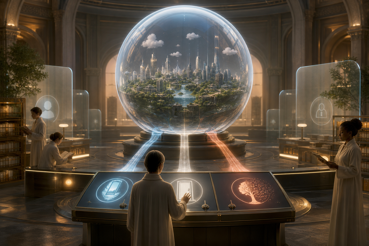 The Quiet Right to Delete a World editorial art for WN Magazine